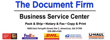 THE DOCUMENT FIRM, Americus GA